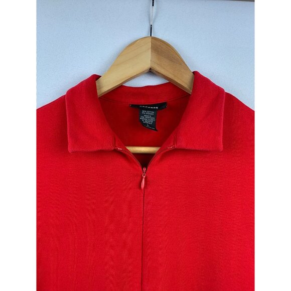 Express Red Half Zip Polo Shirt L - Picture 2 of 5